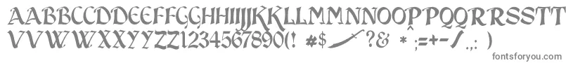 JmhSindbad-fontti – harmaat kirjasimet valkoisella taustalla