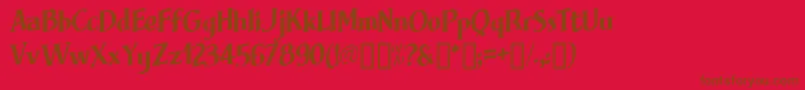 Brimfrg Font – Brown Fonts on Red Background