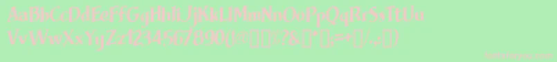 Brimfrg Font – Pink Fonts on Green Background