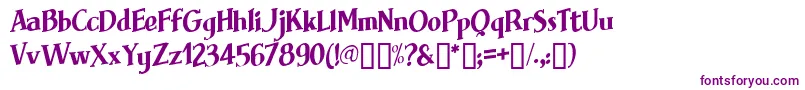 Brimfrg Font – Purple Fonts on White Background