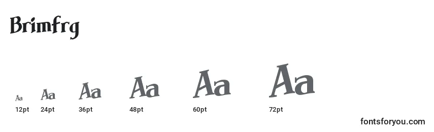 Brimfrg Font Sizes