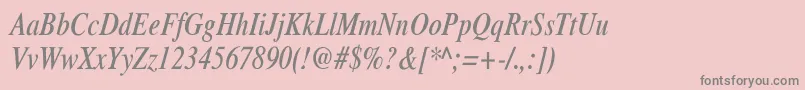 Weitere Informationen zur XeroxSerifNarrowItalic-Schriftart XeroxSerifNarrowItalic-Schriftart – Graue Schriften auf rosa Hintergrund