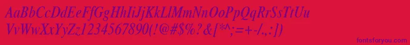 Lisätietoja XeroxSerifNarrowItalic-fontista XeroxSerifNarrowItalic-fontti – violetit fontit punaisella taustalla