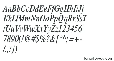 XeroxSerifNarrowItalic font