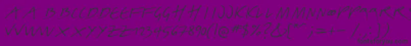 LinotypeBelle Font – Black Fonts on Purple Background