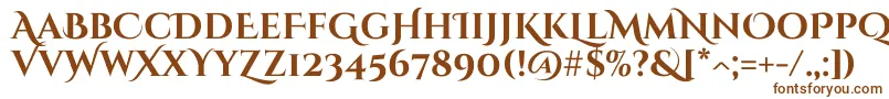 CinzeldecorativeBold Font – Brown Fonts on White Background