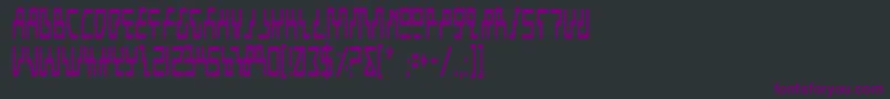 fuente BeamRiderCondensed – Fuentes Moradas Sobre Fondo Negro