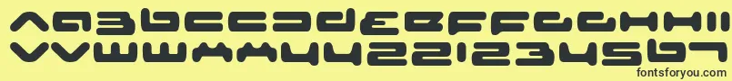 Seniorservice Font – Black Fonts on Yellow Background
