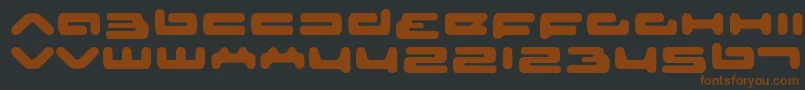 Seniorservice Font – Brown Fonts on Black Background