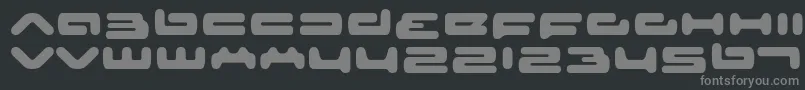 Seniorservice Font – Gray Fonts on Black Background
