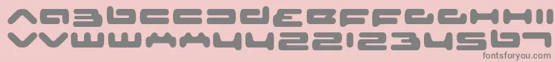 Seniorservice Font – Gray Fonts on Pink Background