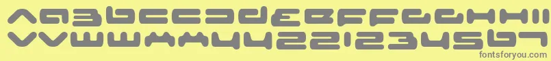 Seniorservice Font – Gray Fonts on Yellow Background