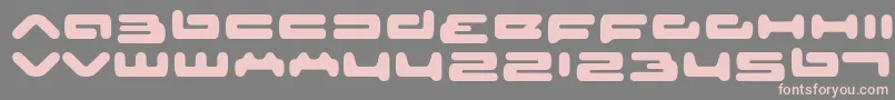 Seniorservice Font – Pink Fonts on Gray Background