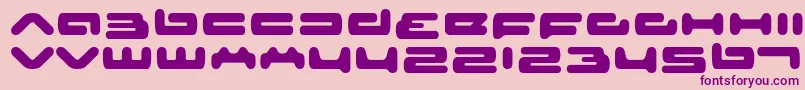 Seniorservice Font – Purple Fonts on Pink Background