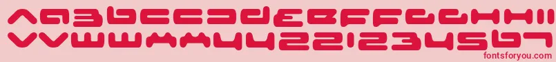 Seniorservice Font – Red Fonts on Pink Background
