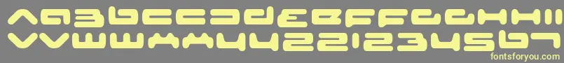 Seniorservice Font – Yellow Fonts on Gray Background