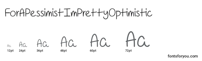 ForAPessimistImPrettyOptimistic Font Sizes