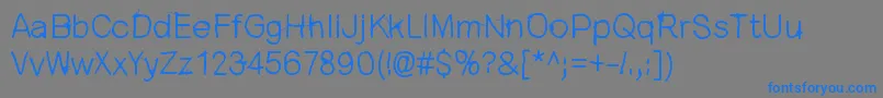 OpenYourEyes Font – Blue Fonts on Gray Background