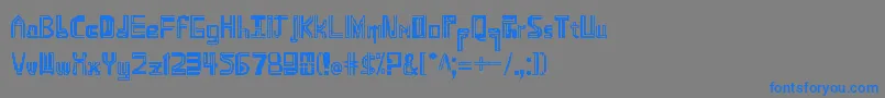 Namdemian Font – Blue Fonts on Gray Background