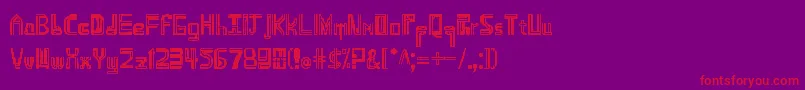 Namdemian Font – Red Fonts on Purple Background