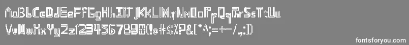 Namdemian Font – White Fonts on Gray Background