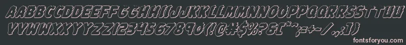 Johnnytorch3Dital Font – Pink Fonts on Black Background