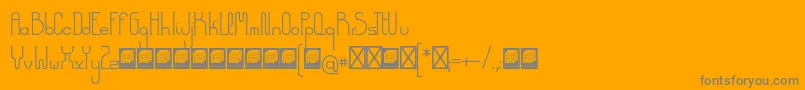DemocrazyserifLight Font – Gray Fonts on Orange Background