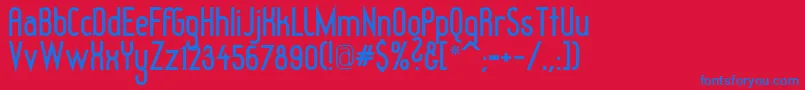 Подробнее о шрифте Redhgb Шрифт Redhgb – синие шрифты на красном фоне