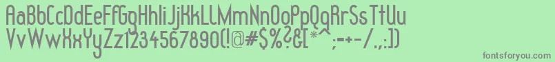 Redhgb Font – Gray Fonts on Green Background