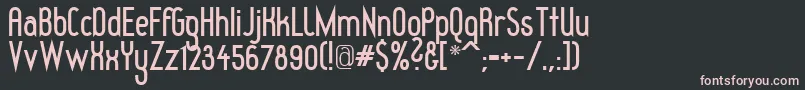Redhgb Font – Pink Fonts on Black Background