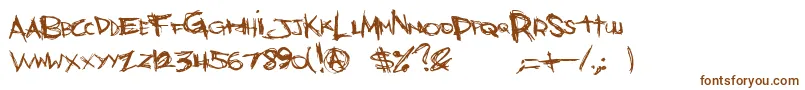 Weitere Informationen zur BonesBummer-Schriftart BonesBummer-Schriftart – Braune Schriften