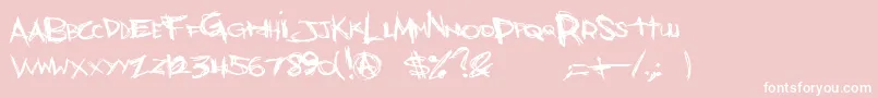 BonesBummer Font – White Fonts on Pink Background
