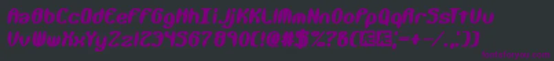 KaliberXtremeBrk Font – Purple Fonts on Black Background