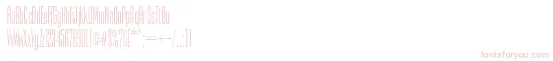 PfempireThin Font – Pink Fonts on White Background