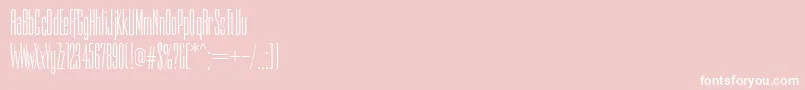 PfempireThin Font – White Fonts on Pink Background