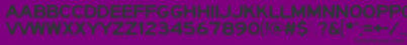 Czcionka YerichoPunx – czarne czcionki na fioletowym tle