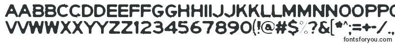 Шрифт YerichoPunx – жирные шрифты