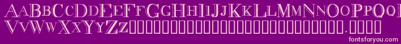 Deccond Font – Pink Fonts on Purple Background