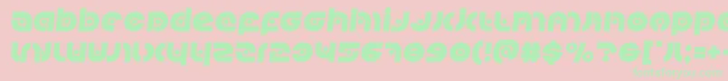 Kovacsspotsemital Font – Green Fonts on Pink Background