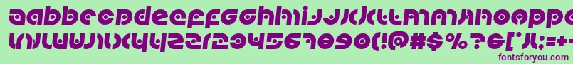 Kovacsspotsemital Font – Purple Fonts on Green Background