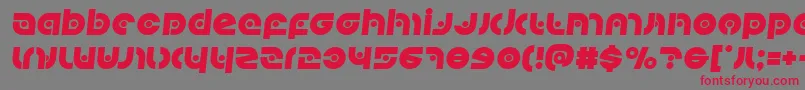 Kovacsspotsemital Font – Red Fonts on Gray Background
