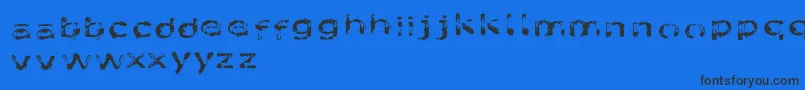 LikeFontsInTheRain Font – Black Fonts on Blue Background