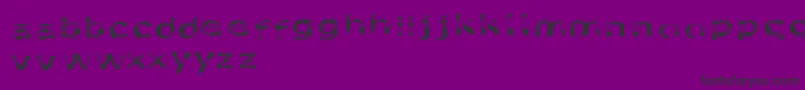 Шрифт LikeFontsInTheRain – чёрные шрифты на фиолетовом фоне