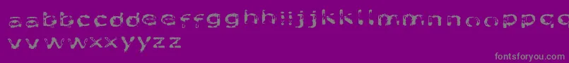 Czcionka LikeFontsInTheRain – szare czcionki na fioletowym tle