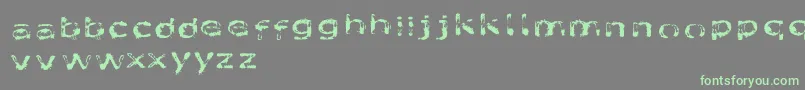 LikeFontsInTheRain-fontti – vihreät fontit harmaalla taustalla