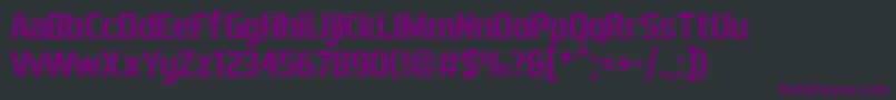 Шрифт AeroMaticsStencilRegular – фиолетовые шрифты на чёрном фоне