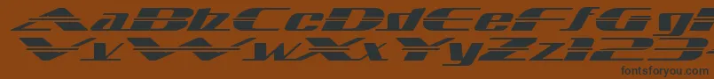 Шрифт SandovalspeedRegular – чёрные шрифты на коричневом фоне