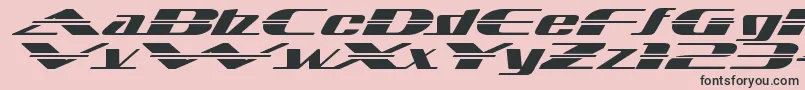 SandovalspeedRegular-Schriftart – Schwarze Schriften auf rosa Hintergrund