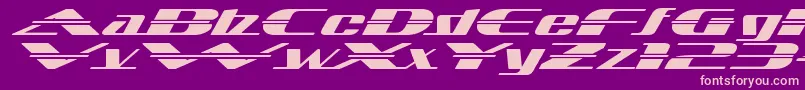 fuente SandovalspeedRegular – Fuentes Rosadas Sobre Fondo Morado