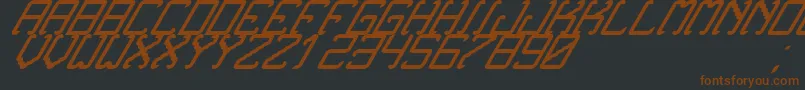 NoxtreyAufTfbExtraCursive Font – Brown Fonts on Black Background
